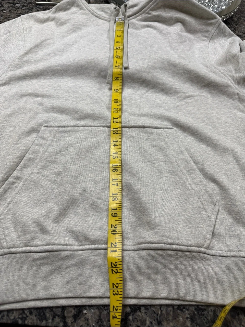 Jordan Light Gray Pullover Hoodie with Jumpman EUC S